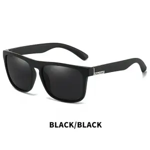 Black Polarized Square Sunglasses Men or Women