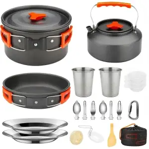 Portable Outdoor Camping Cookware Set Lightweight