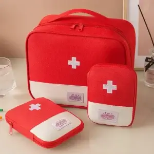 3 Pcs/Set Portable Medical Storage Bag, Emergency First Aid Kit