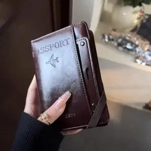 Retro Leather Passport Holder, Card Case & Travel Wallet