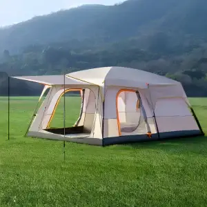 3-6 Person Camp Tent, Sunscreen, Anti-mosquito, Portable Tent,